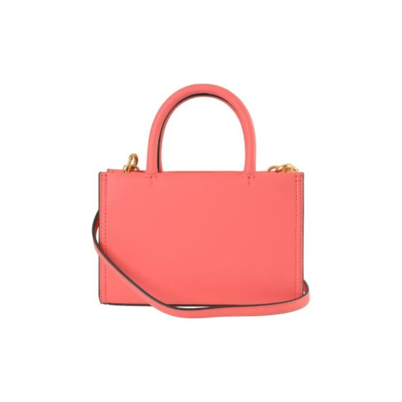 TORY BURCH Ella Synthetic Leather Tote Bag Shopping Bag Shoulder Bag Crossbody Bag Handbag Mini Women's Coral Pink-2