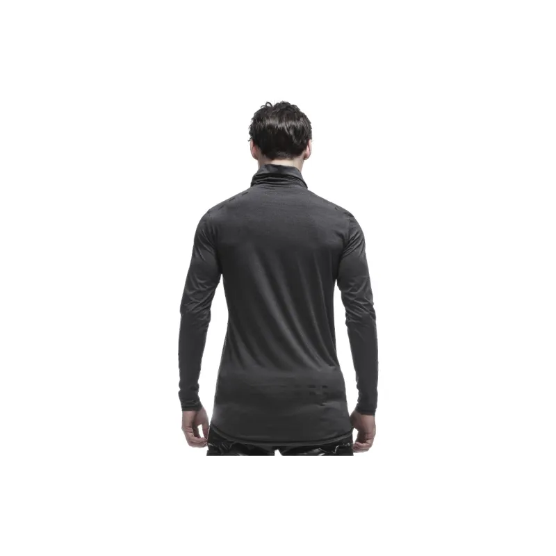 NORVINCY Breathable Sweat Wicking Dark Color Sports Long Sleeved T Shirt For Spring And Autumn Unisex-8