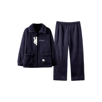Qiao Ni Tong Pajama Set Women's Royal Blue