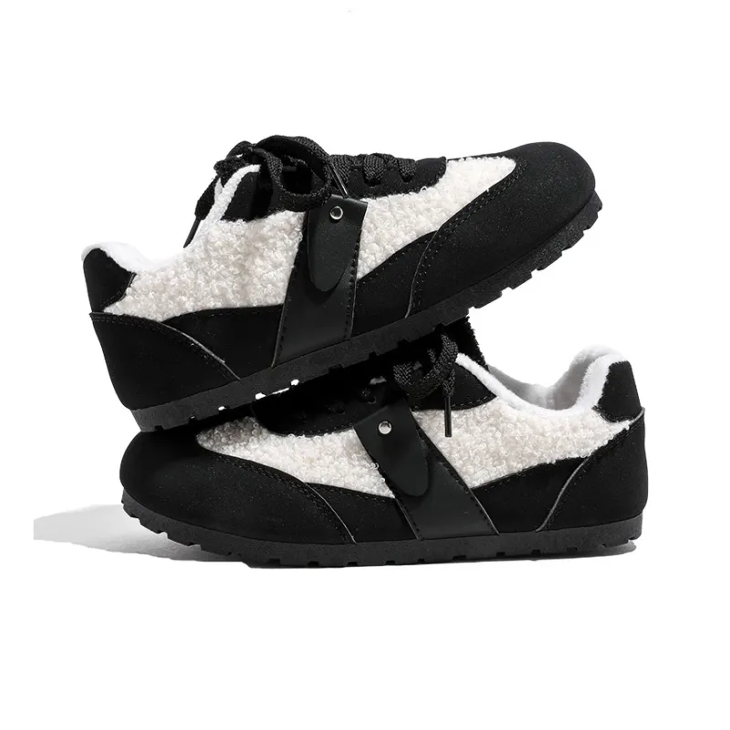 HUANQIU Anti-Slip And Wear-Resistant Warm Low-Top Casual Shoes Women's-3