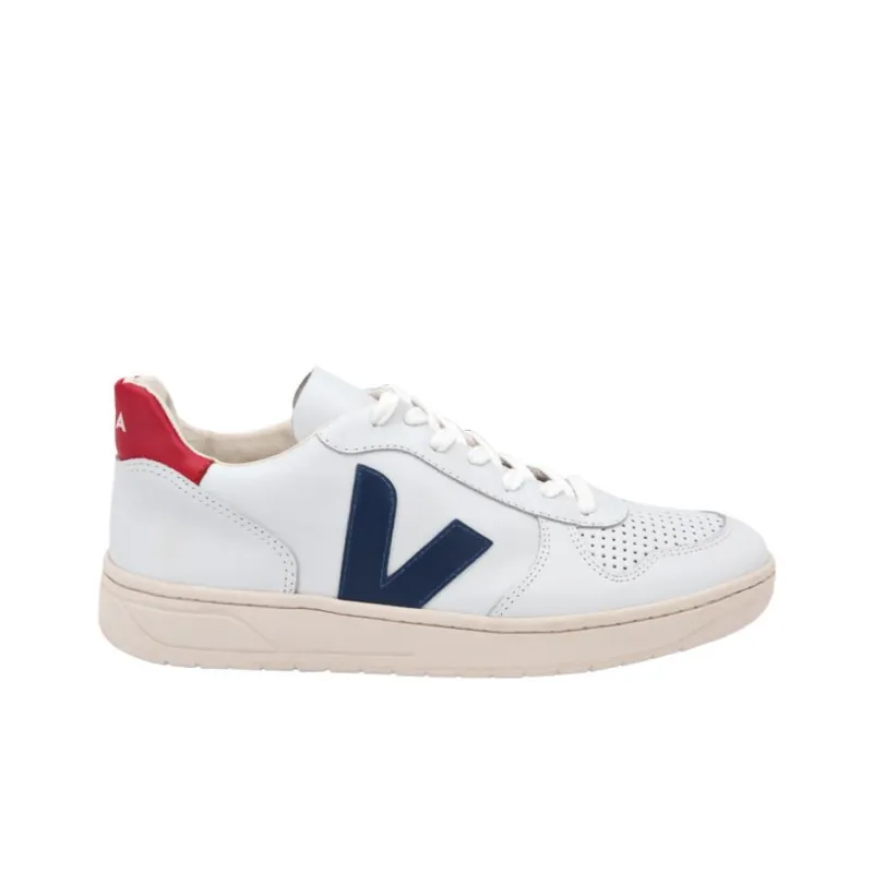 VEJA V 10 Leather White Nautico Pekin-1