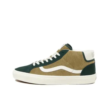 Vans Mid Skool Anti-Slip Wear-Resistant Mid-Top Skateboard Shoes Unisex Green