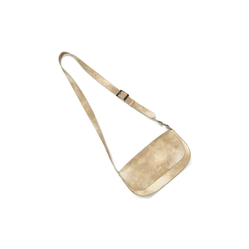 Lee Polyurethane Shoulder Bag Mini Unisex Beige-2