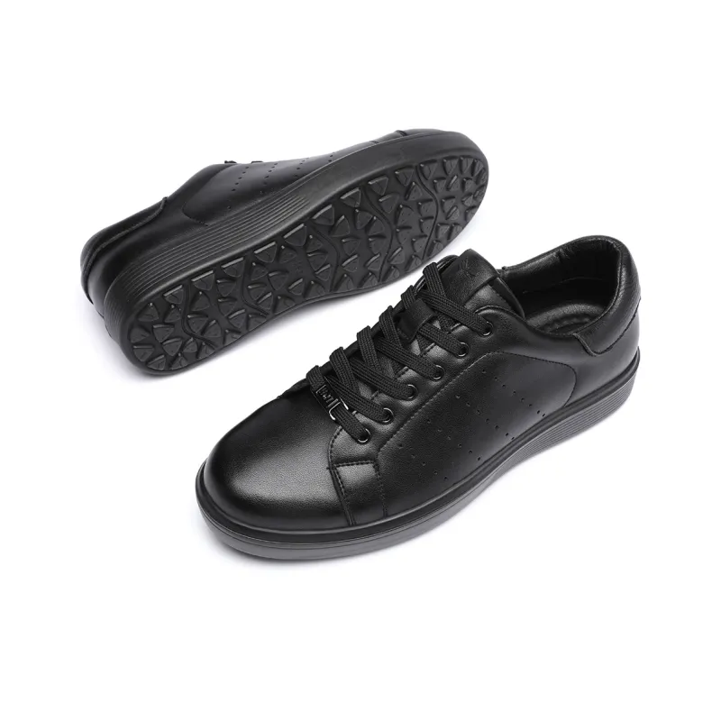 RED DRAGONFLY Lightweight Height Increasing Low Top Skateboard Shoes Men's Black-5