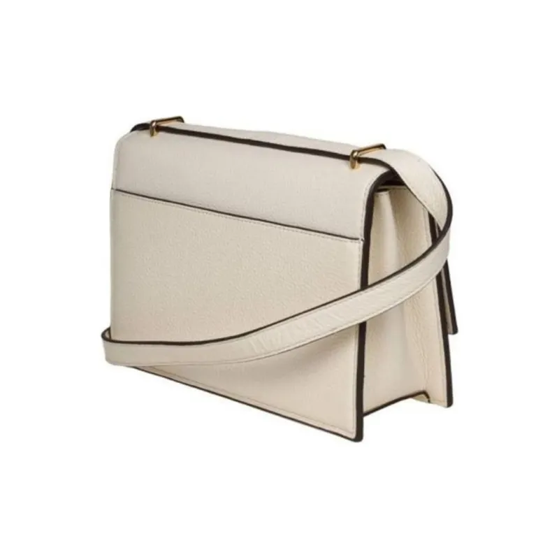 TORY BURCH Miller Suede Crossbody Bag Shoulder Bag Women's Light Cream-2