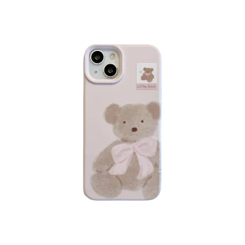 Wei Xin TPU Material Foundation Brown Bear Phone Cases Compatible With IPhone 16/15 Pro Max/Apple 13/14 Pro Max/12