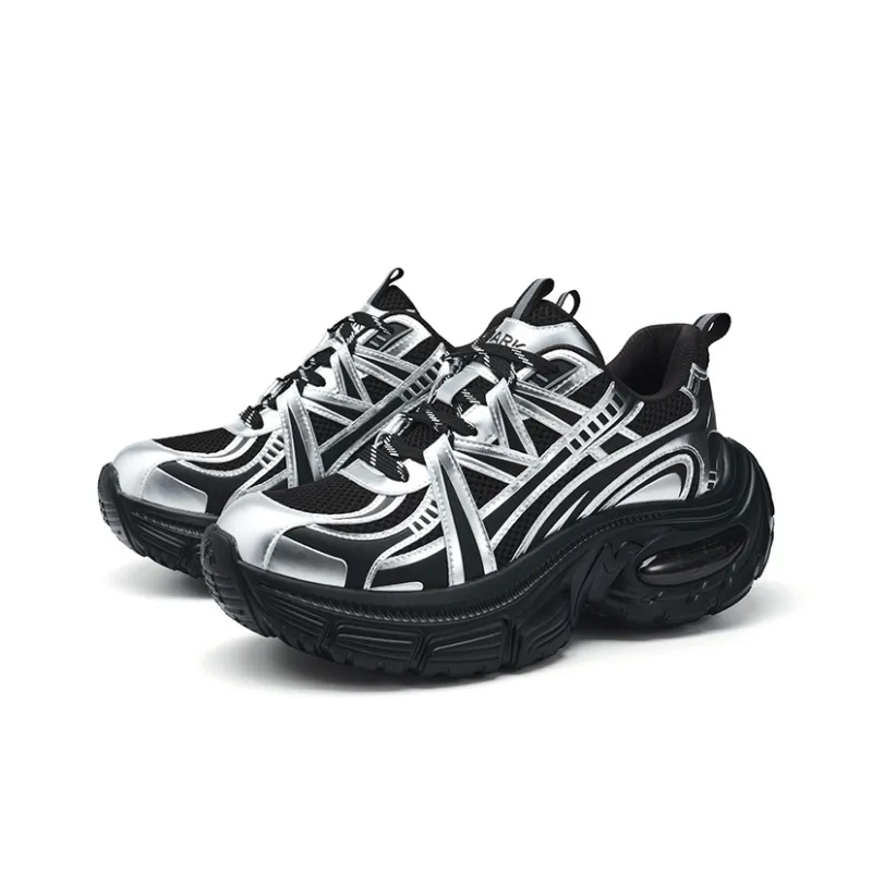 FAIRWHALE MaxFun Series Slip Resistant Lightweight Height Increasing Low Top Chunky Sneakers Unisex-21
