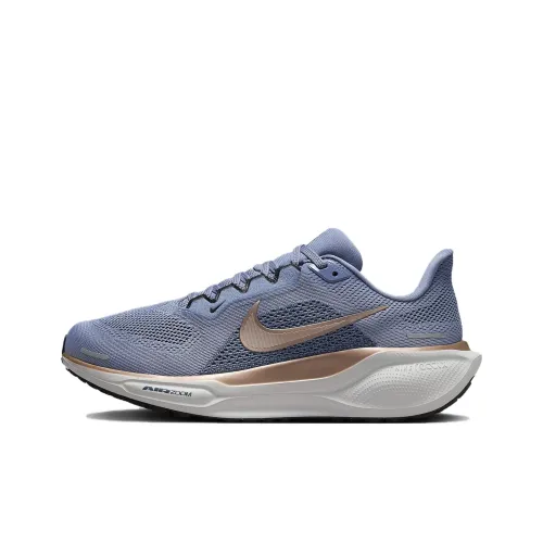 Nike Pegasus 41 Ashen Slate Armory Navy Black Metallic Red Bronze Women's