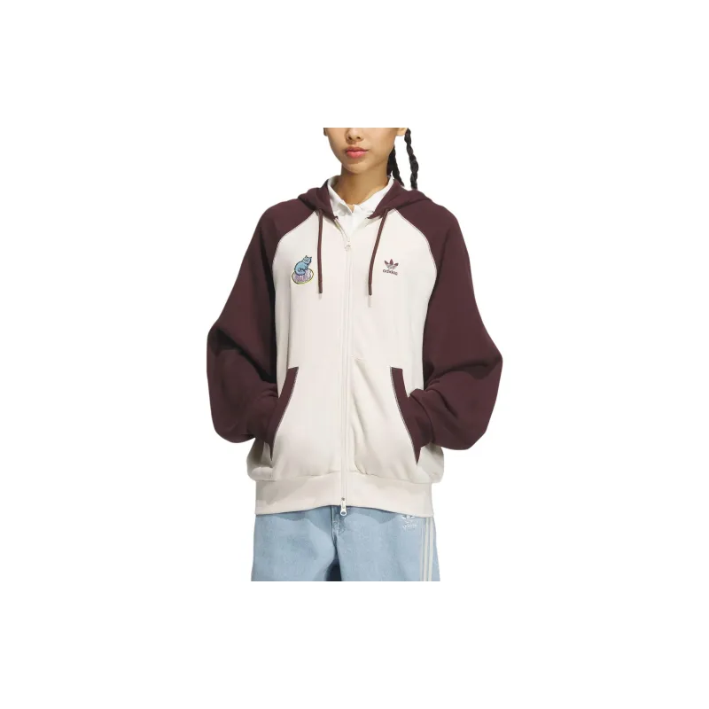 Adidas Originals Jackets Coats Women's Brown White-1