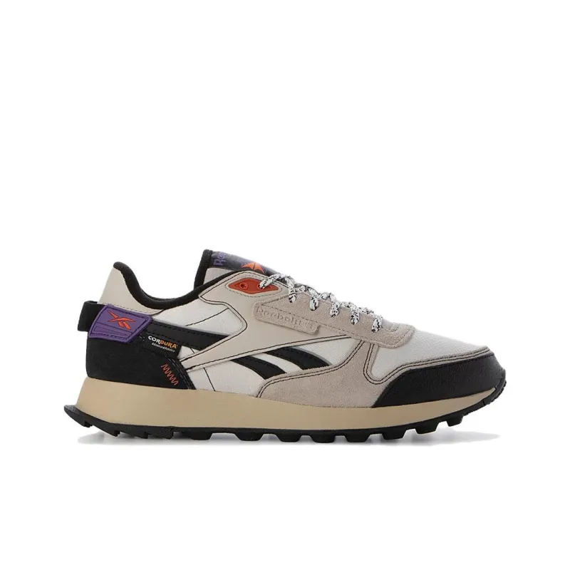 Reebok Classic Leather Anti Slip Wear Resistant Low Top Casual Shoes Unisex Gray-1