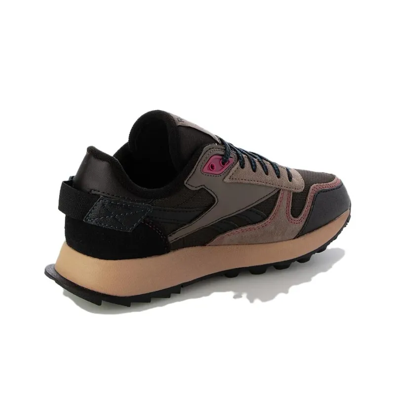 Reebok Classic Leather Anti Slip Wear Resistant Low Top Casual Running Shoes Unisex Dark Brown-2
