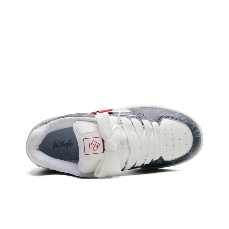 ALI THE FOX Slip Resistant, Abrasion Resistant, Lightweight Low Top Skateboard Shoes Unisex-2