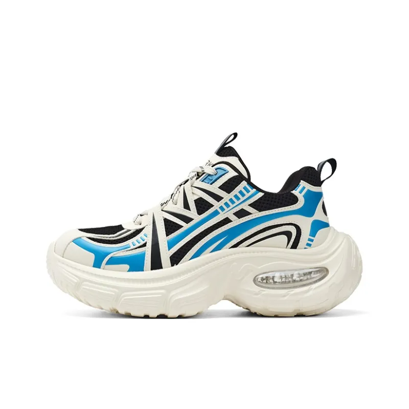 FAIRWHALE MaxFun Series Slip Resistant Lightweight Height Increasing Low Top Chunky Sneakers Unisex-26