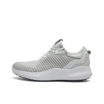 Adidas AlphaBounce Slip Resistant Rebound Low Top Casual Shoes Men's Light Gray