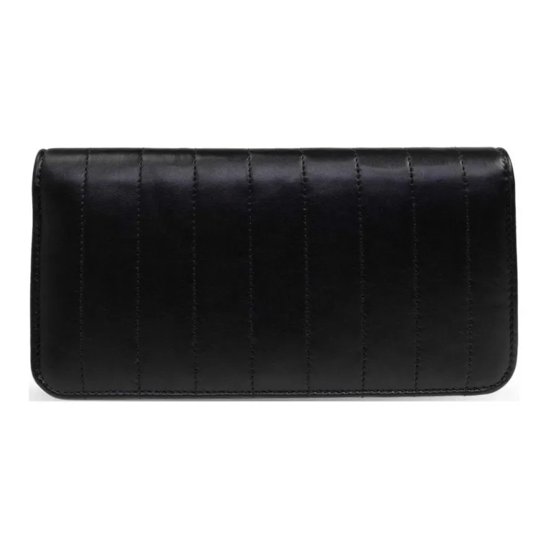 Balenciaga Logo Plaque Quilted Zip-Around Wallet-2