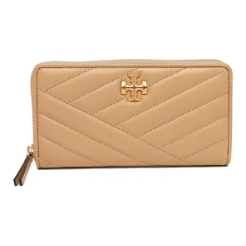 TORY BURCH Kira Nappa Leather Wallet Women's Desert Dunes