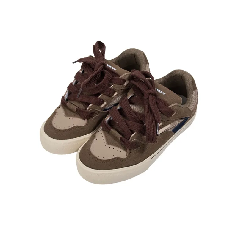 BOOM GUY POW Explosion Energy 100% Box Durable Lightweight And Breathable Low Top Skateboard Shoes Unisex Brown-6