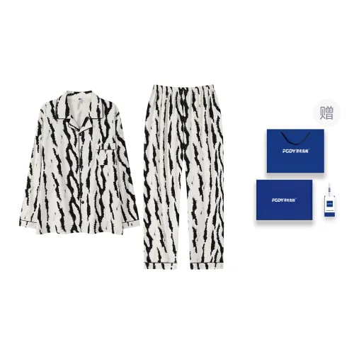 Floating Light Islands Pajama Set Gift Box Set Men's White