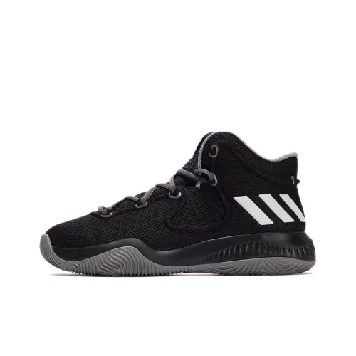 Adidas Crazy Explosive Non slip Wear resistant Shock Absorption Mid Top Basketball Shoes Men's Black
