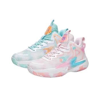 MUSHILANDI Cushioning, Breathable, And Resilient Design Basketball Shoes Unisex White Pink
