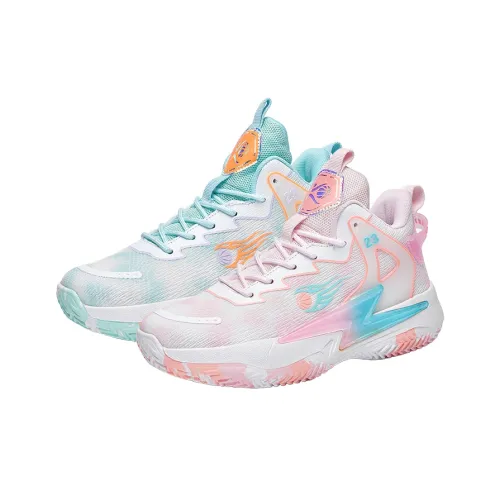 MUSHILANDI Cushioning, Breathable, And Resilient Design Basketball Shoes Unisex White Pink
