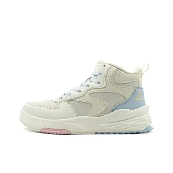 PEAK Warm And Wear Resistant High Top Skateboard Shoes Women's Beige