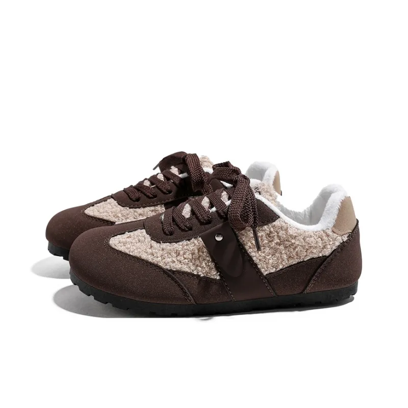 HUANQIU Anti-Slip And Wear-Resistant Warm Low-Top Casual Shoes Women's-7
