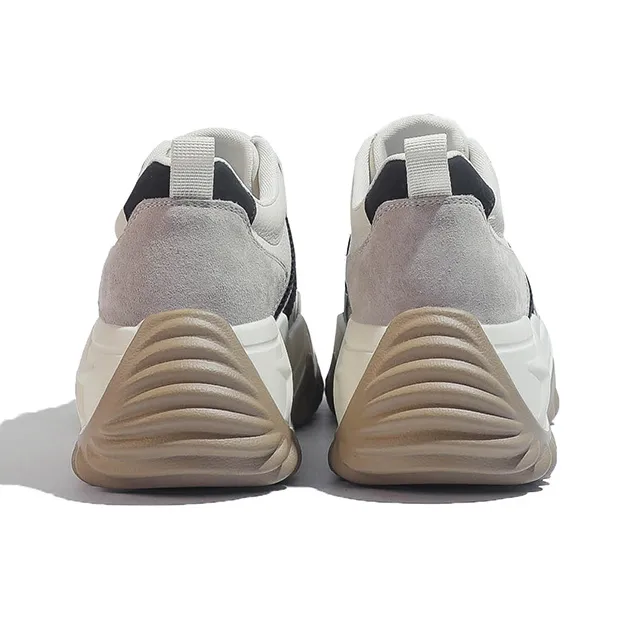 DK.VAN Abrasion Resistant Low Top Chunky Sneakers 7cm Women's Apricot-8