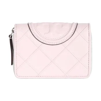 TORY BURCH Fleming Nappa Leather Wallet Women's Cotton Candy
