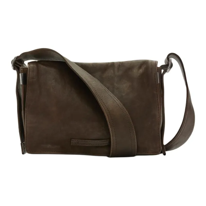 Burberry Lambskin Shoulder Bag, Crossbody Bag Men's Army Green-0