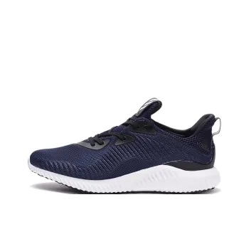 Adidas Alphabounce 1 Wear Resistant Slip Resistant Mid Top Running Shoes Men's Blue