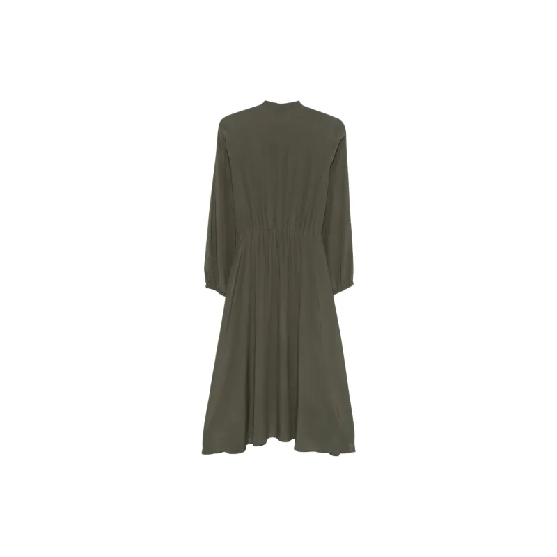 ASPESI Crepe De Chine Maxi Dress-1