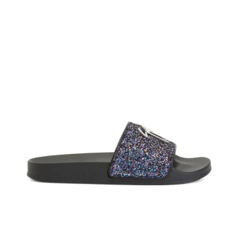 Giuseppe Zanotti/GZ Brett Slide Slippers Men's Black-1
