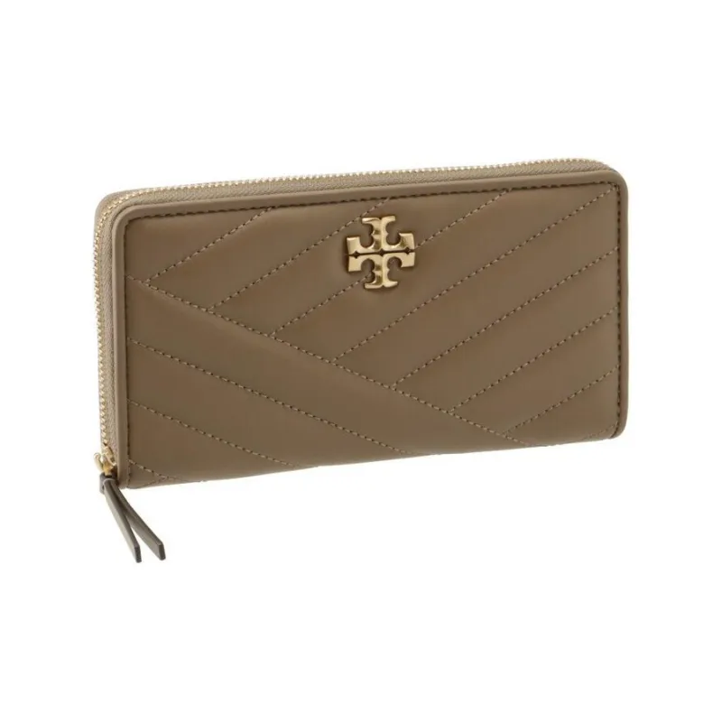 TORY BURCH Kira Nappa Leather Wallet Women's Brown-1