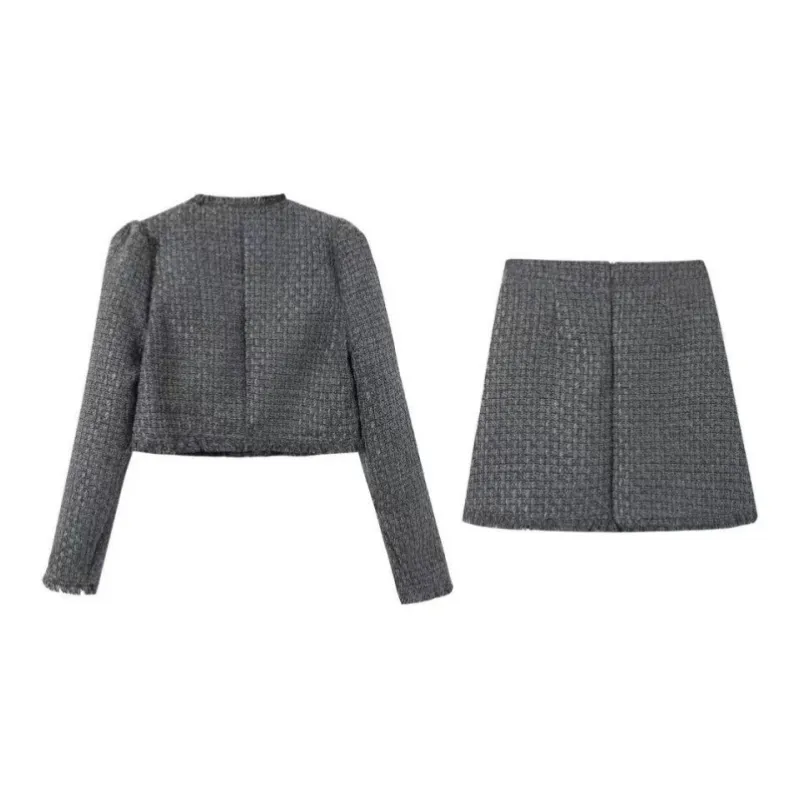 PAIN OR PLEASURE Skirt Set Women's Gray-1