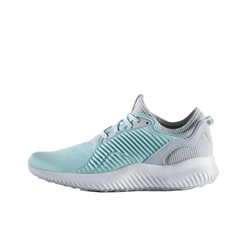 Adidas AlphaBounce Anti-Slip And Wear-Resistant Breathable Low-Top Casual Running Shoes Women's Light Blue Gray-0