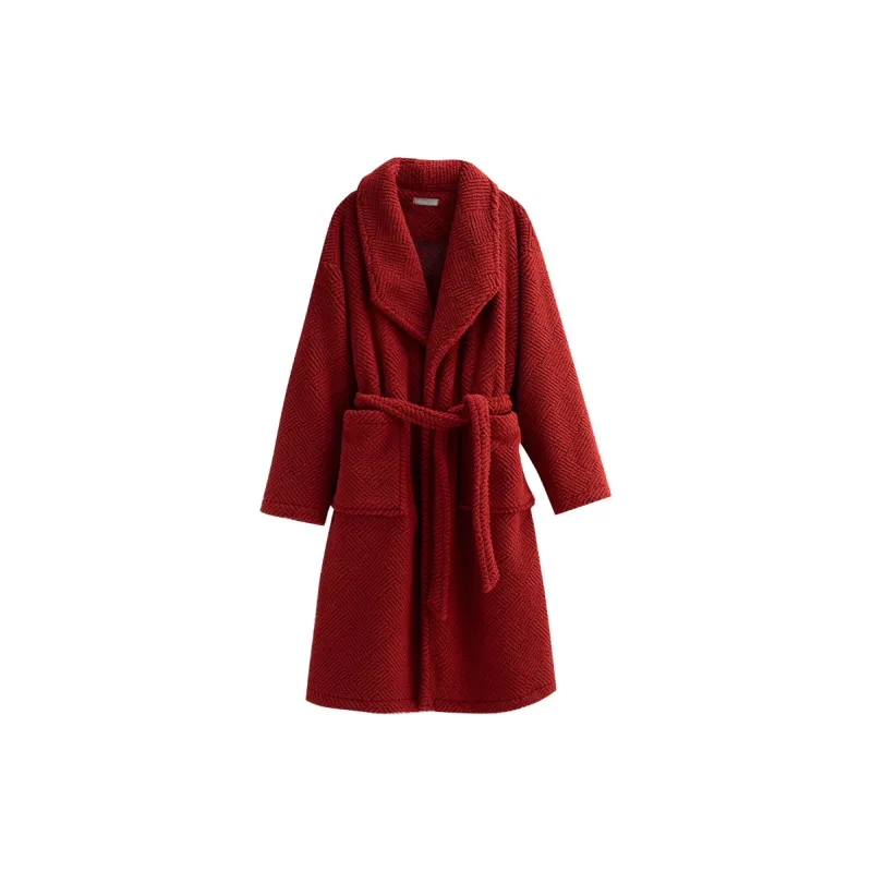 Same Language Bath Robes Men's China Red-0