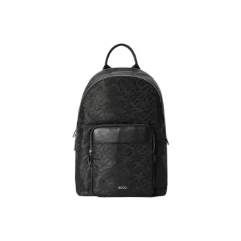 Ecco Cow Leather Backpack Large Size Women's Black