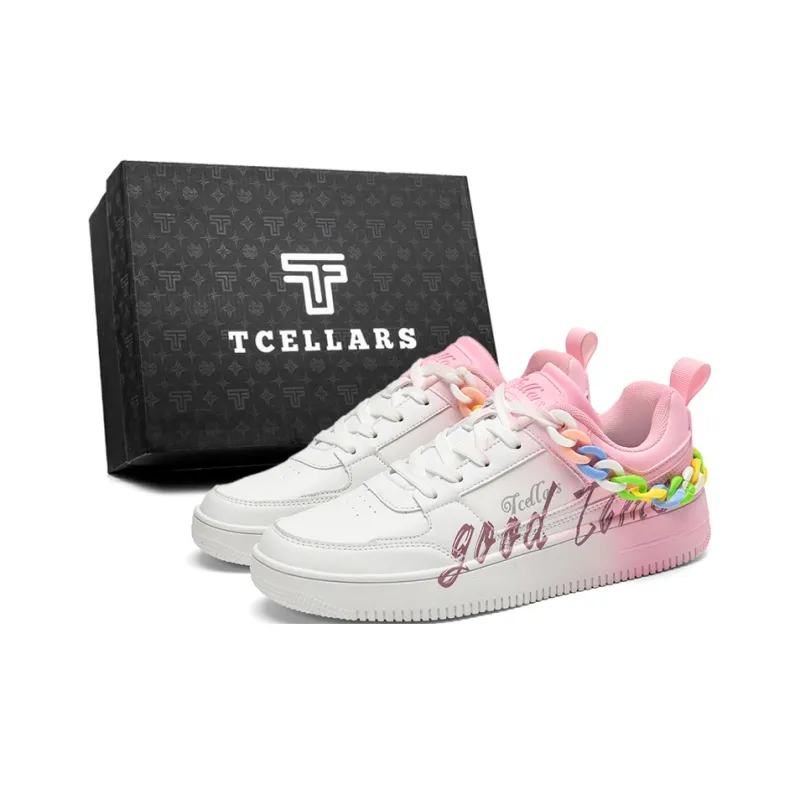 TCELLARS Cushioning Abrasion Resistant Lightweight Height Increasing Mat Low Top Skateboard Shoes Unisex Exclusive Box-12