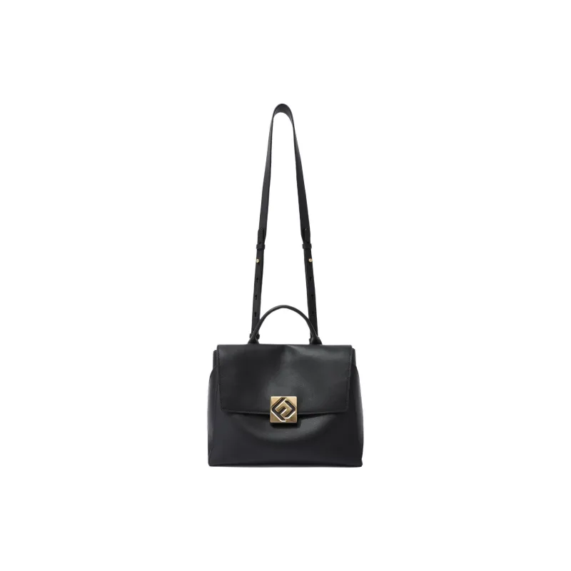 FION Cow Leather Backpack Large Size Women's Multicolor-3