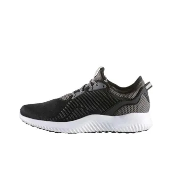Adidas AlphaBounce Cushioned Slip Resistant Low Top Casual Running Shoes Women's Black White