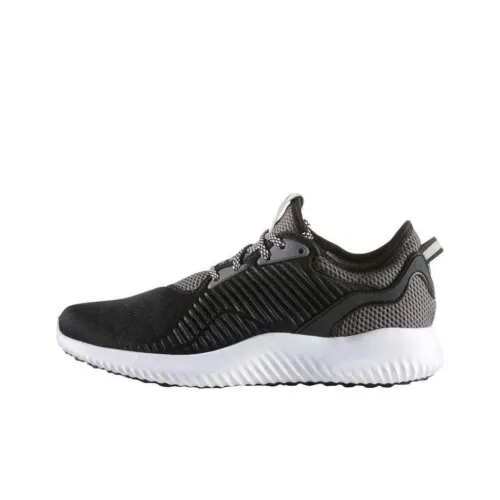 Adidas AlphaBounce Cushioned Slip Resistant Low Top Casual Running Shoes Women's Black White