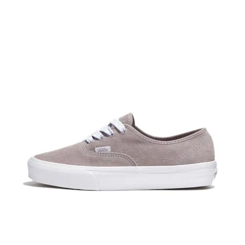 Vans Authentic Anti-Slip Wear-Resistant Low-Top Skateboard Shoes Unisex Gray Pink