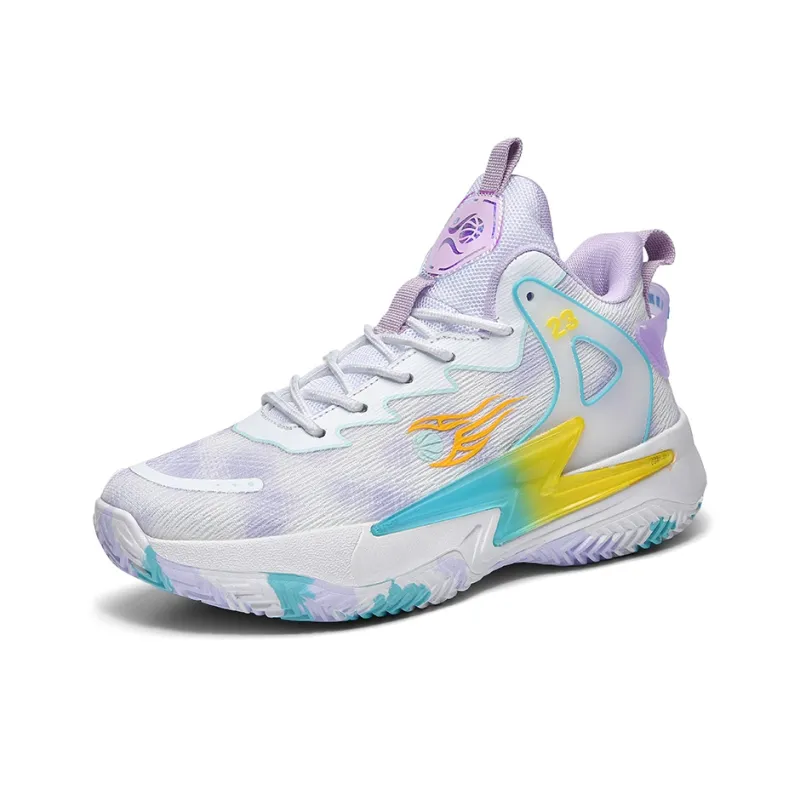 MUSHILANDI Cushioning, Breathable, And Resilient Design Basketball Shoes Unisex White Pink-24
