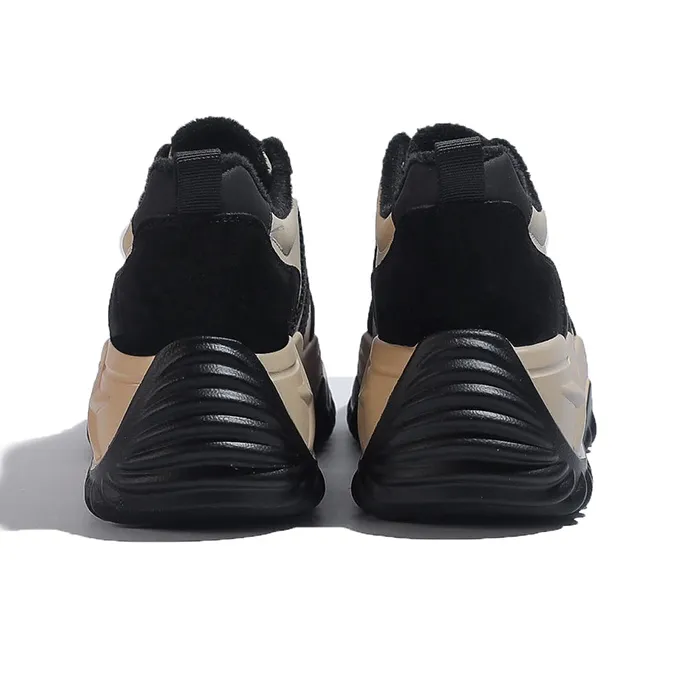 DK.VAN Abrasion Resistant Low Top Chunky Sneakers 7cm Women's Apricot-33