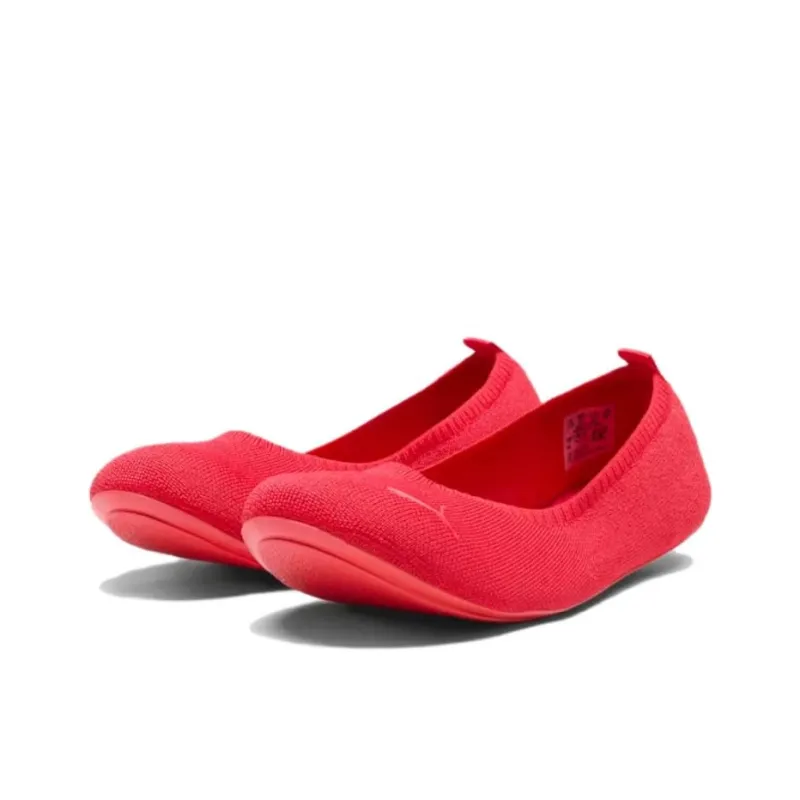 PUMA Ballet Illiana Anti Slip Wear Resistant Low Top Casual Shoes Women's Red-2