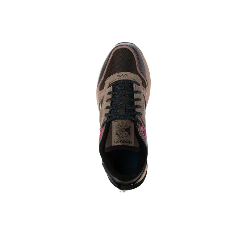 Reebok Classic Leather Anti Slip Wear Resistant Low Top Casual Running Shoes Unisex Dark Brown-3