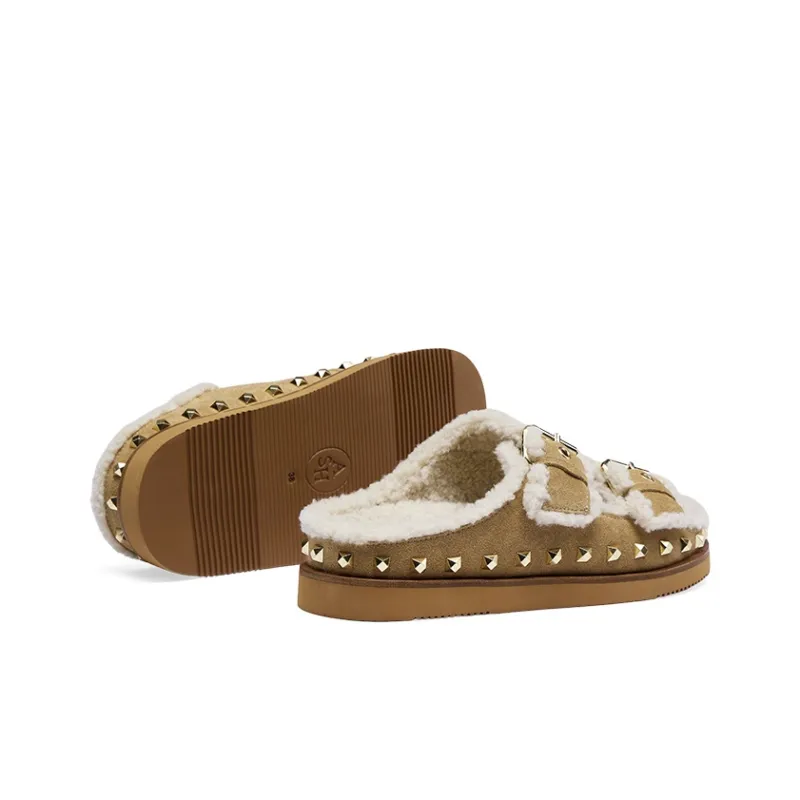 ASH Rubber Sole Slip-Resistant Abrasion-Resistant Slide Slippers For Women's Women's-3
