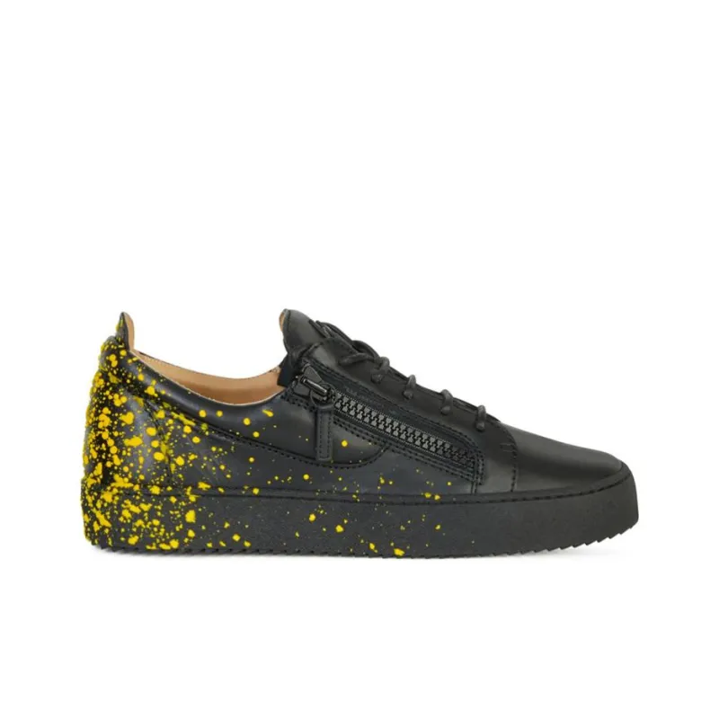 Giuseppe Zanotti/GZ Frankie Low-Top Skateboard Shoes Men's Black-1