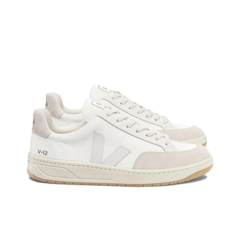 VEJA V 12 B Mesh 'White Natural'-1